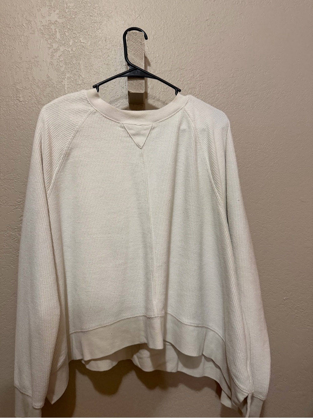 Thread & Supply Cream Waffle Knit Pullover